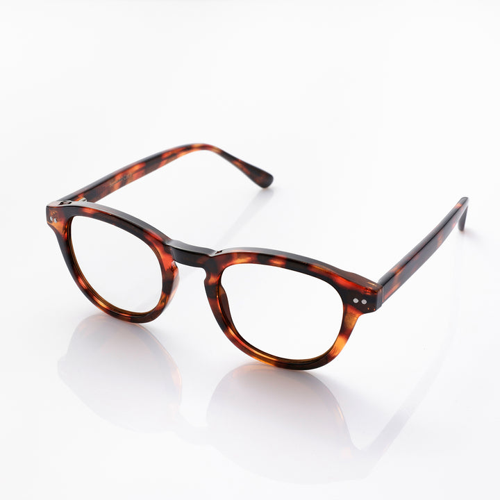 Babsee Berlin glänzende Schildpatt-braune Lesebrille mit Blaulichtfilter