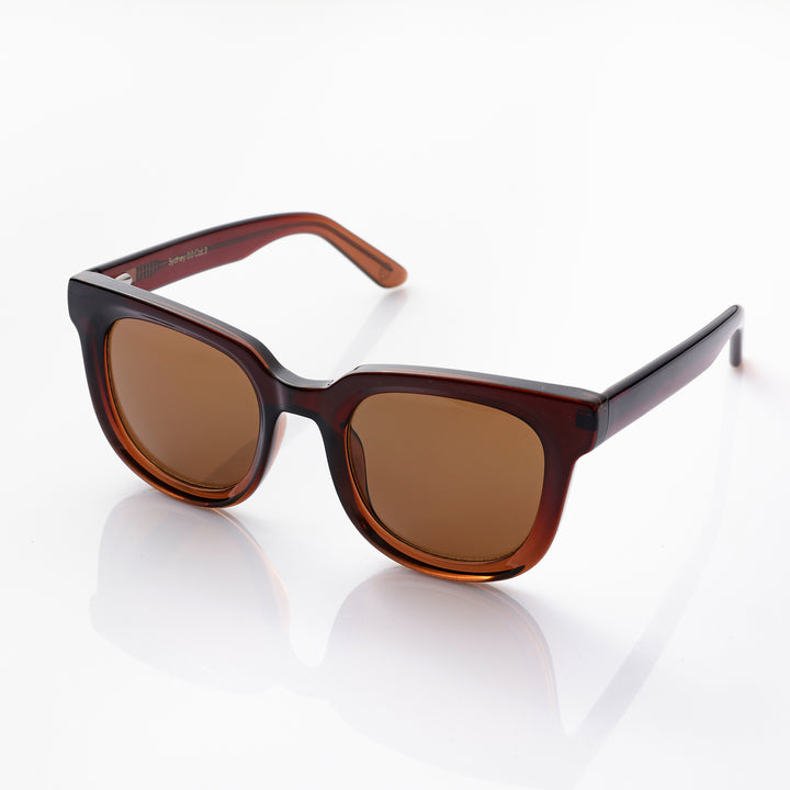 Sydney Shiny brown cognac zonnebril