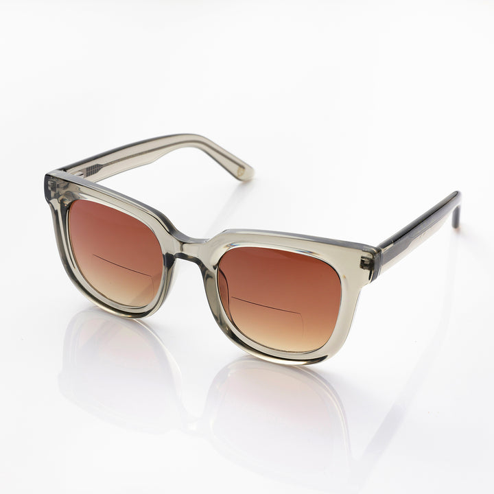 Sydney Transparent grey green met leesdeel