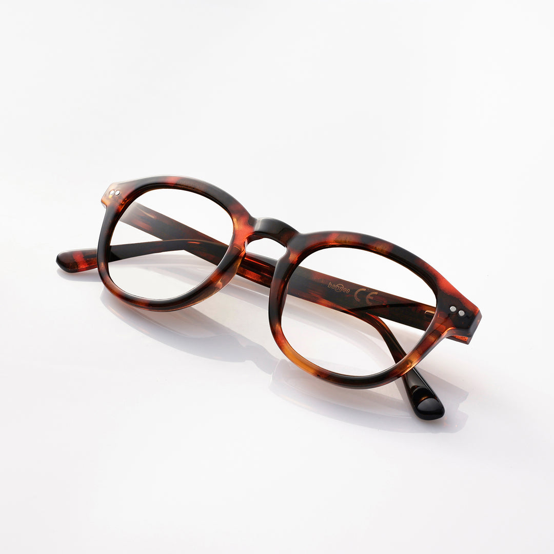 Babsee Berlin shiny tortoise brown Blaulichtfilter-Lesebrille