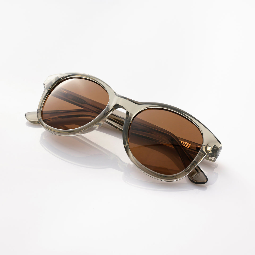 Capri Transparent grey green zonnebril