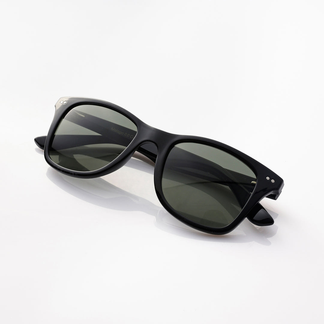 Malaga Shiny black zonnebril