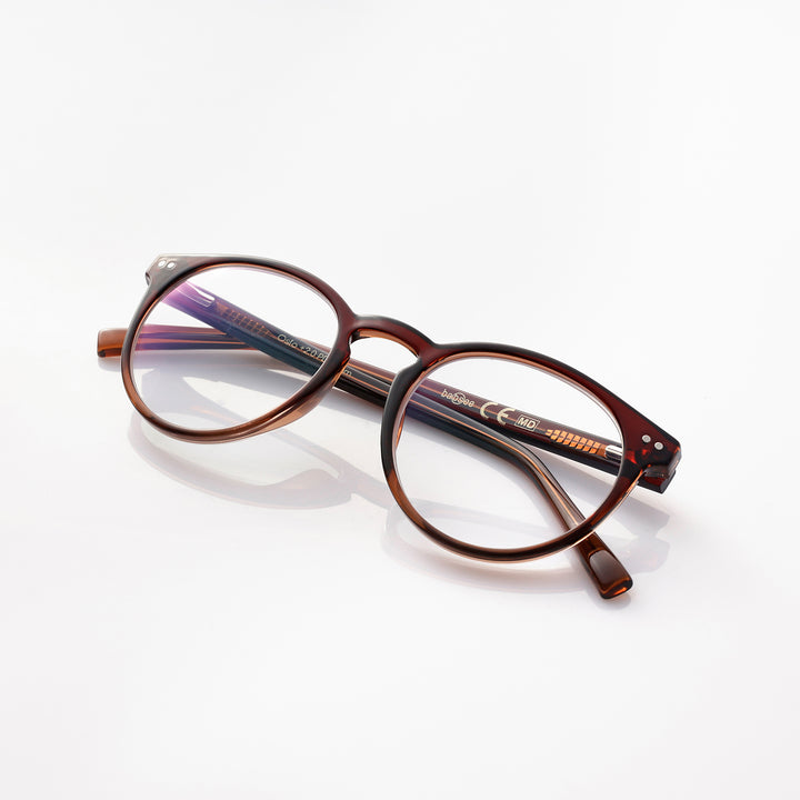 Oslo Shiny brown cognac leesbril