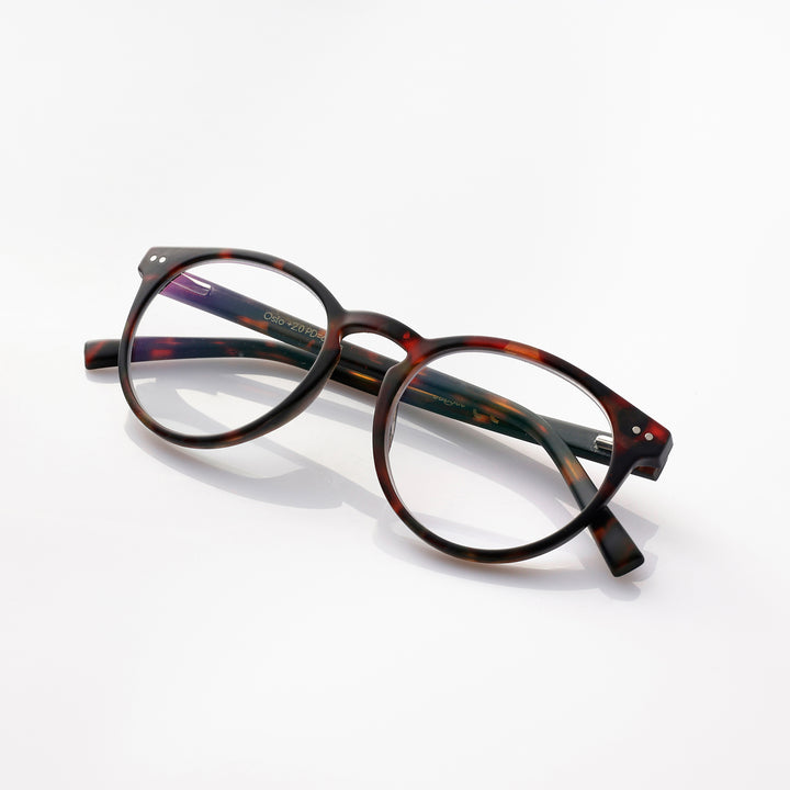 Oslo Matte tortoise autumn leesbril