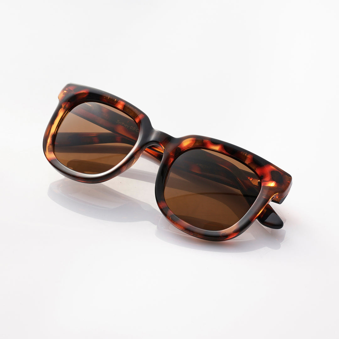 Sydney Shiny tortoise brown zonnebril