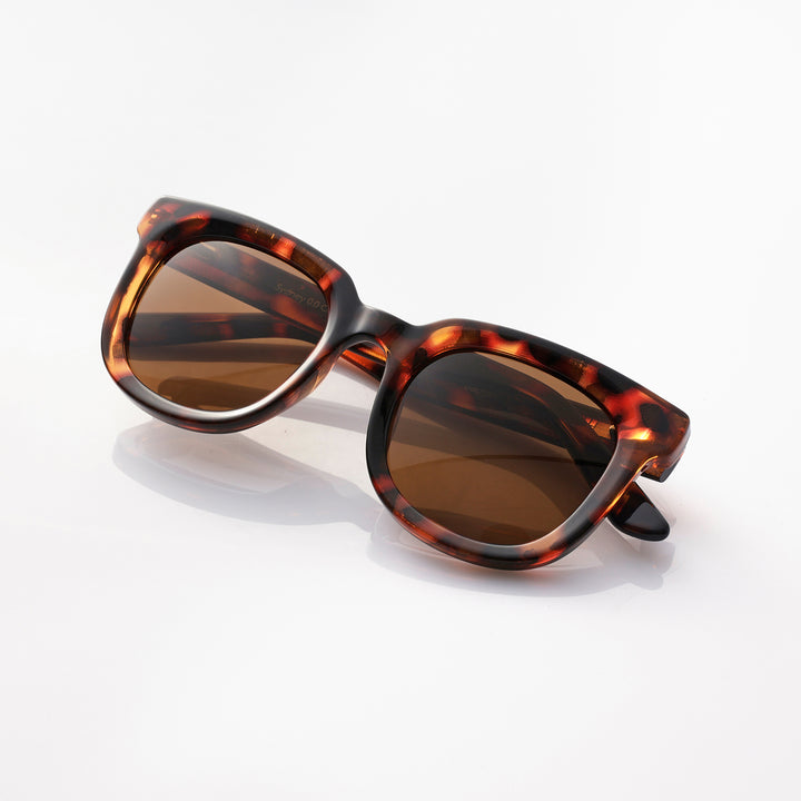 Sydney Shiny tortoise brown zonnebril
